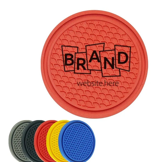 Round Non-Slip Car Silicone Cup Coaster