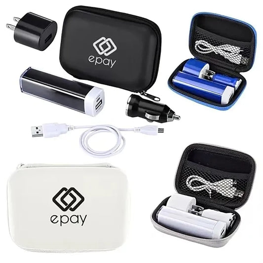 4 in 1 Power Bank Pack Charging Gift Set