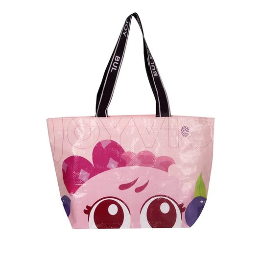 Color printed laminated woven shopping bag