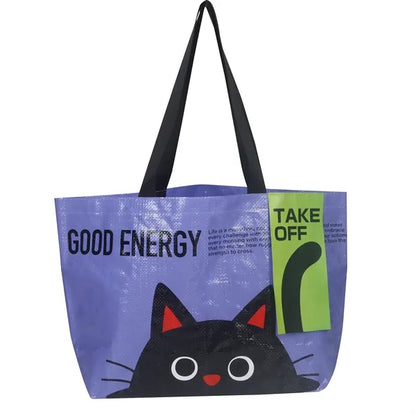 Color printed laminated woven shopping bag