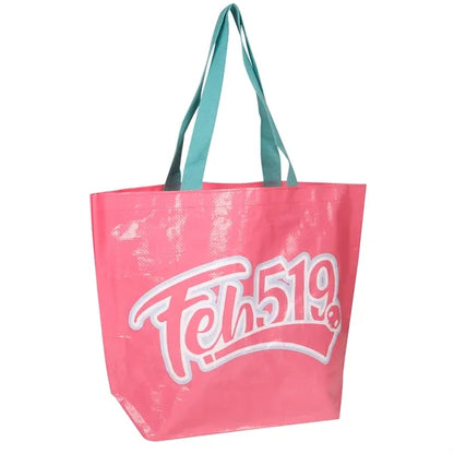 Color printed laminated woven shopping bag