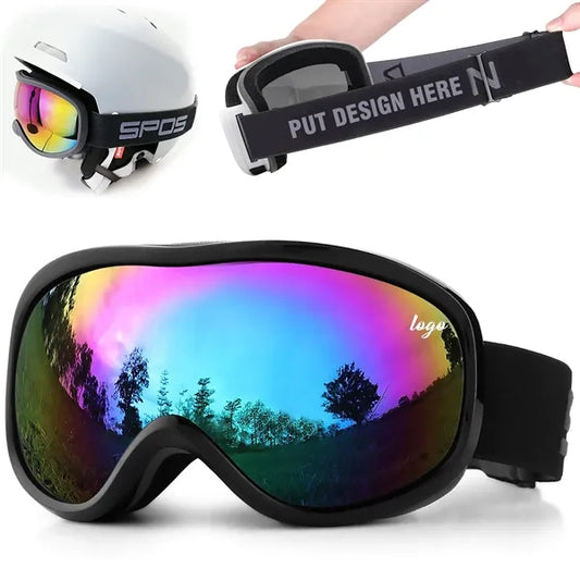Double Layers Flow Anti-Ultraviolet Windproof Ski Goggles