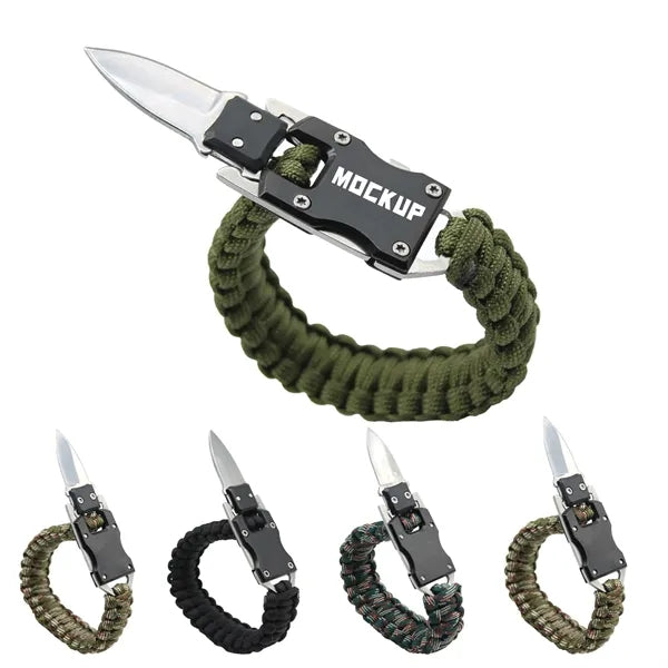 Survival Braided Bracelet wih Knife