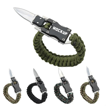 Survival Braided Bracelet wih Knife