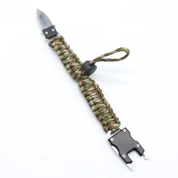 Survival Braided Bracelet wih Knife