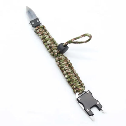 Survival Braided Bracelet wih Knife