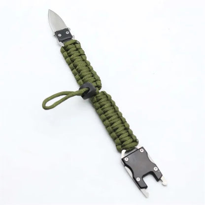 Survival Braided Bracelet wih Knife