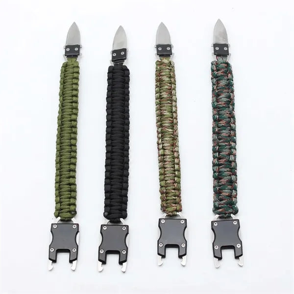 Survival Braided Bracelet wih Knife
