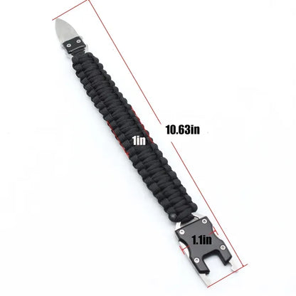 Survival Braided Bracelet wih Knife