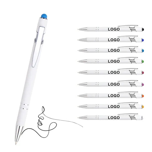 Incline Soft Touch Stylus Metal Pen - UV Printing