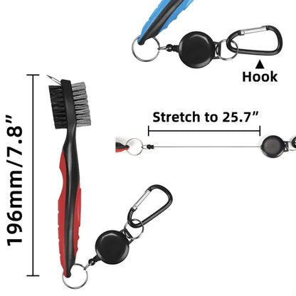 Golf Brush And Club Groove Cleaner