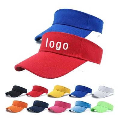 Adjustable Empty Top Cotton Sun Visor Hat