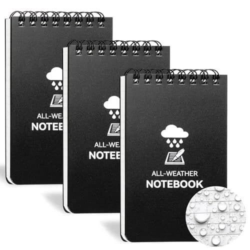 Waterproof Spiral Notebook with 50 Sheets